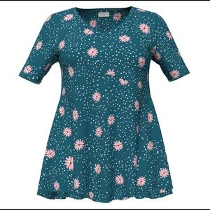 LuLaRoe Jana Empire Waist Swing Top LLR NWT XXS